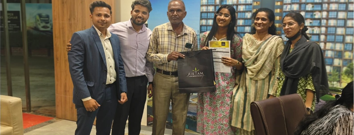 Customer booking milestone with property consultants
